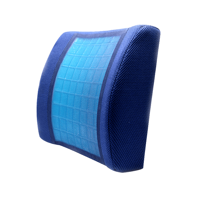 โรงงานขายตรง Ergonomic Cooling Gel หน่วยความจำโฟมสำนักงานเก้าอี้ที่นั่งเอวสนับสนุนเบาะรองหลังสำหรับรถยนต์จีนฤดูร้อนถัก